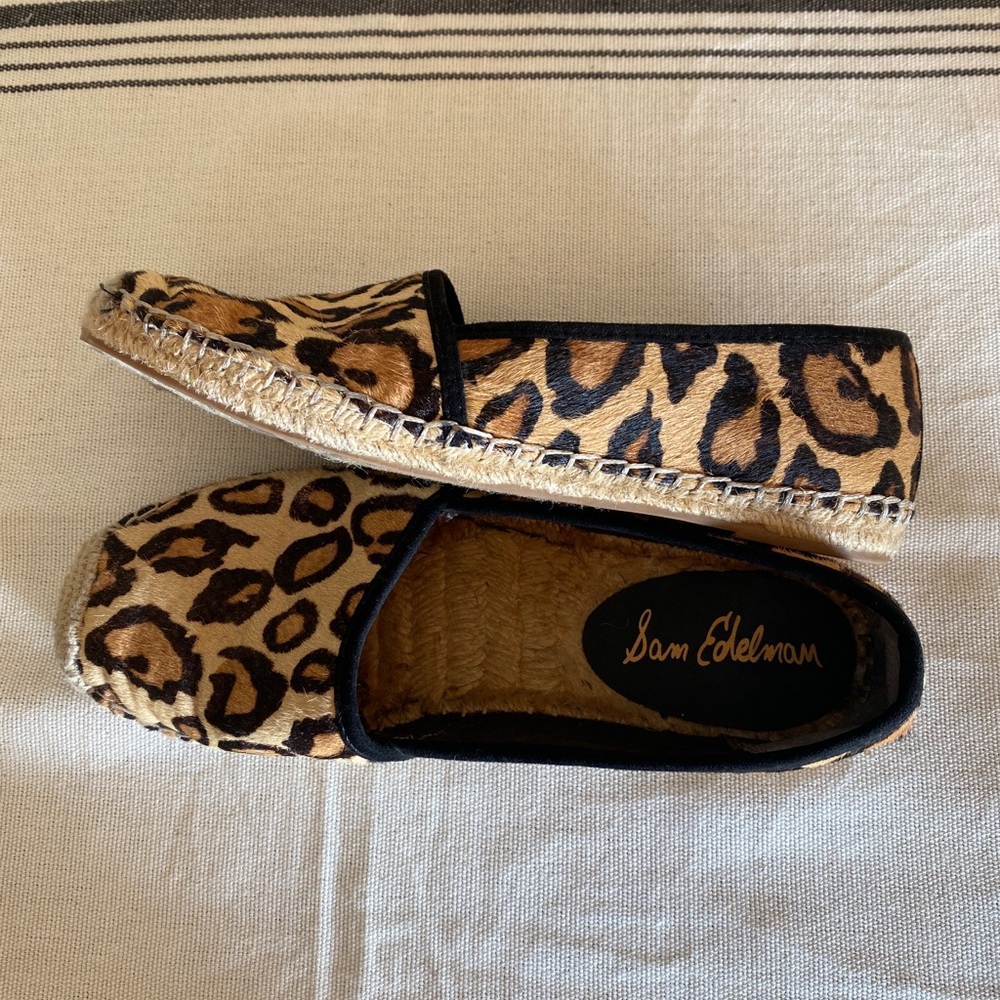 Sam Edelman leopard print espadrilles